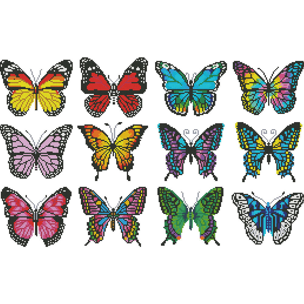 Desk Setup Diy - EverShine 12pcs MINI Diamond Painting Butterfly