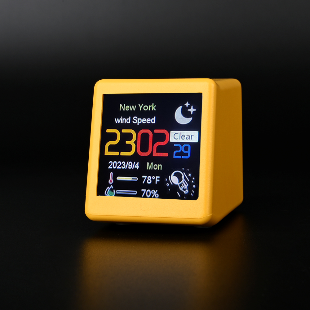 Desk Setup Photo - Smart weather clock electronic photo album