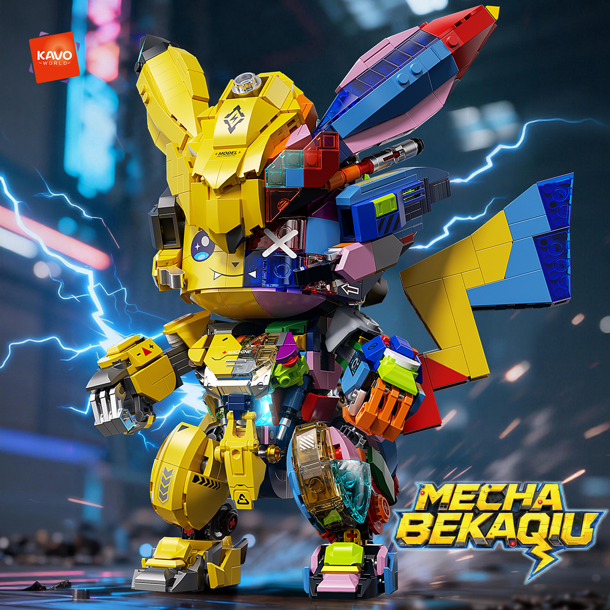 Desk Setup Diy - KAVOWORLD 1505 PCS DIY Mecha Anime