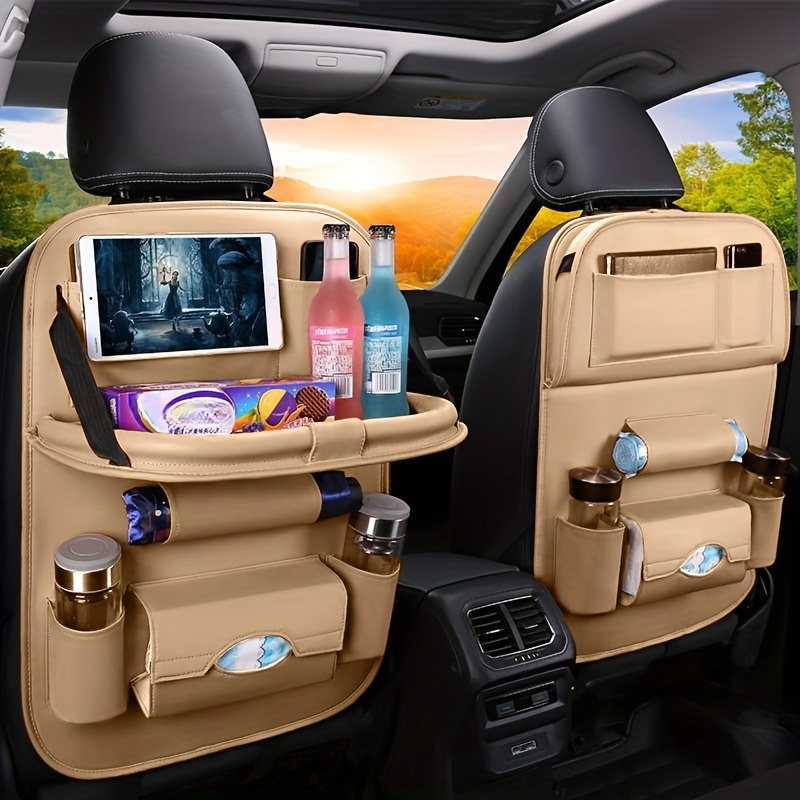 Desk Setup Ideas - Car Backseat Organizer Foldable Table Tray