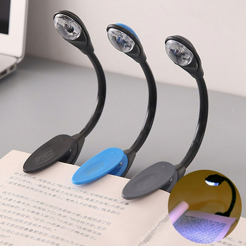 Desk Setup Ideas - Mini Flexible Clip-on Bright Book Lamp