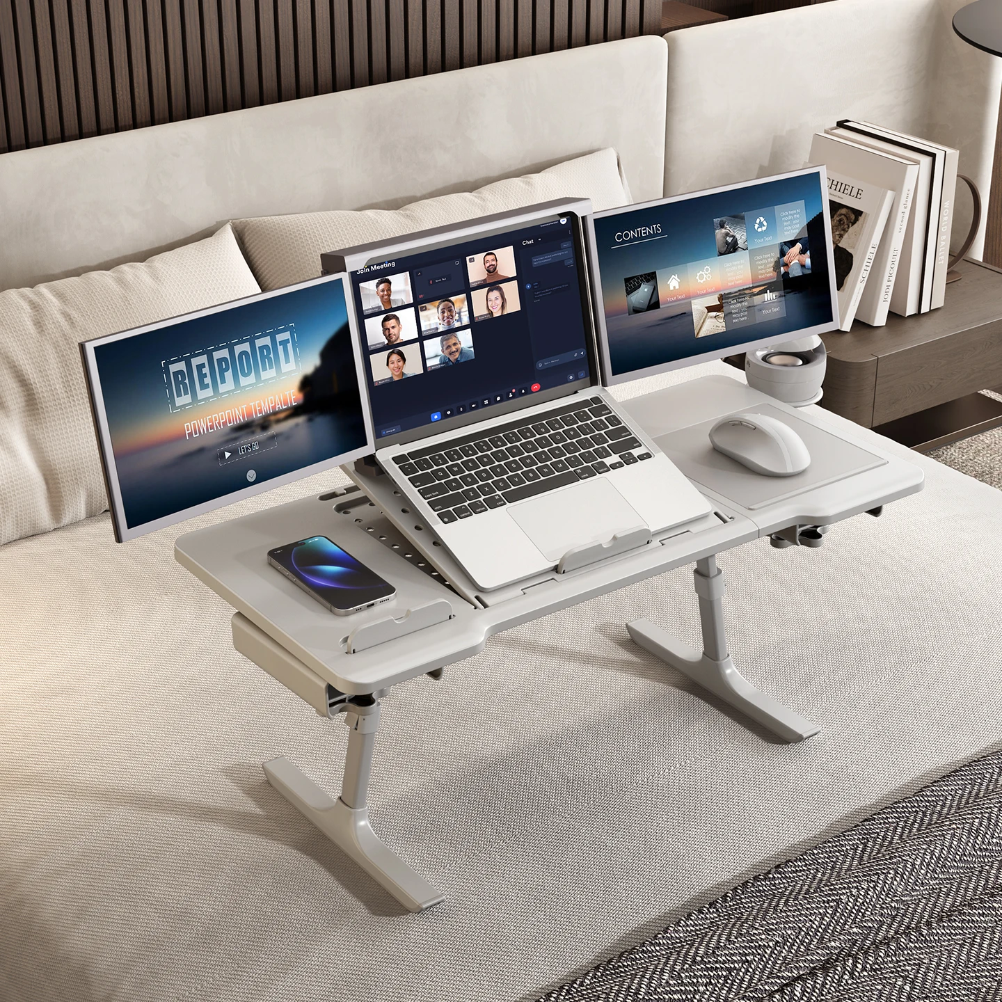 Desk Setup Ideas - Ergonomic Chair Armrest Desk Attachment Foldable