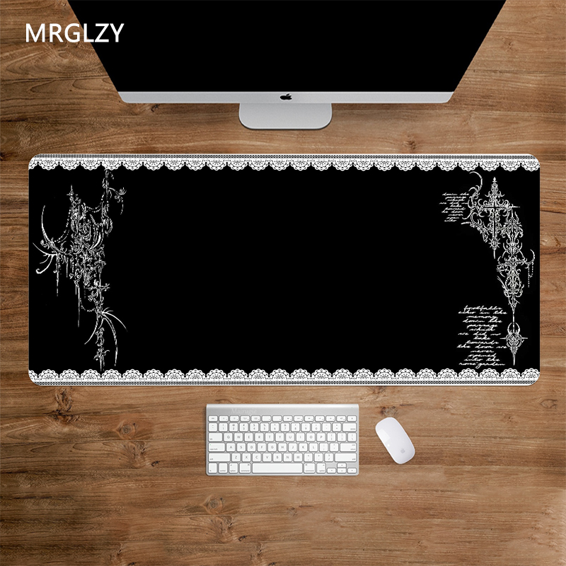 Mouse Pad Dark Style Lace Edge - Desk Setup Dark avaliação e preço