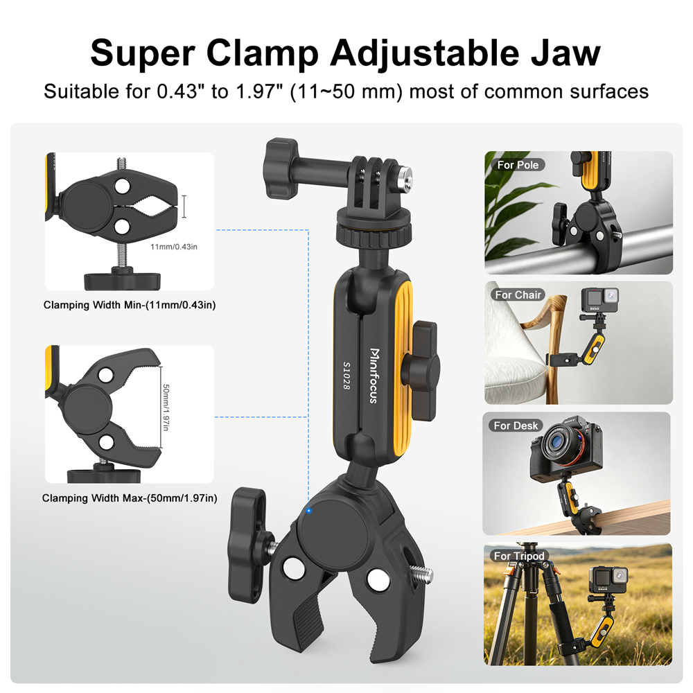 Super Clamp with 360° Dual Bal - Monitor Arm Clamp avaliação e preço