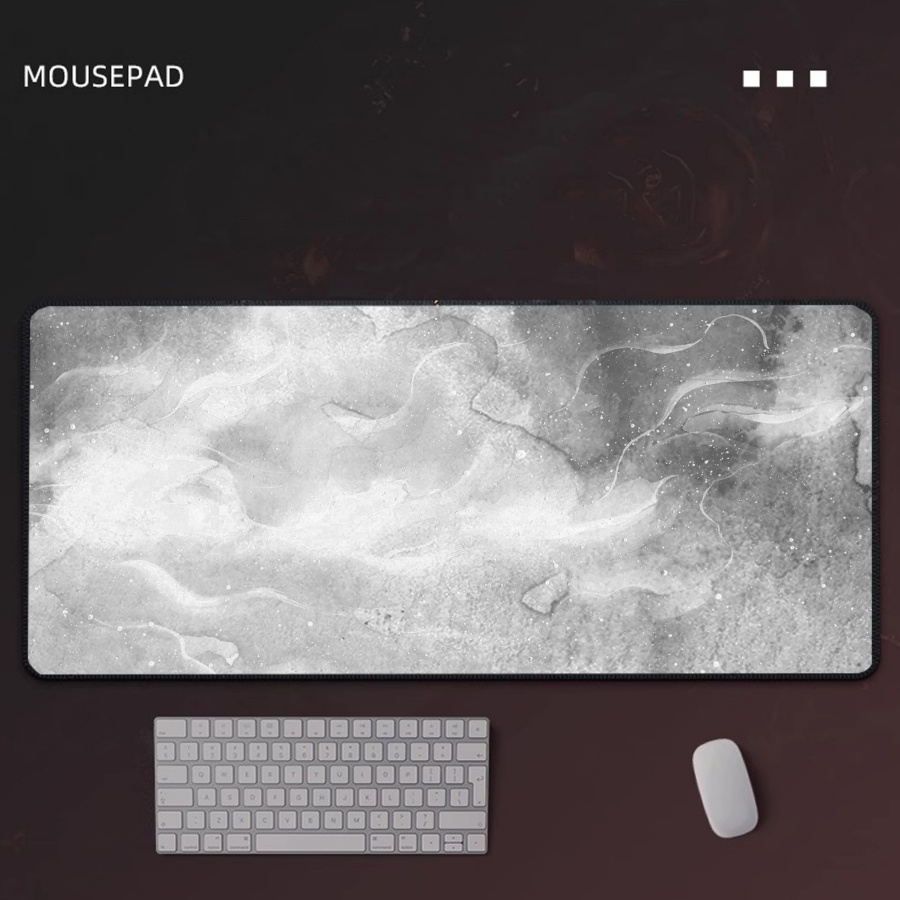 Gaming Mousepad Grey Marble La - Desk Setup Grey avaliação e preço