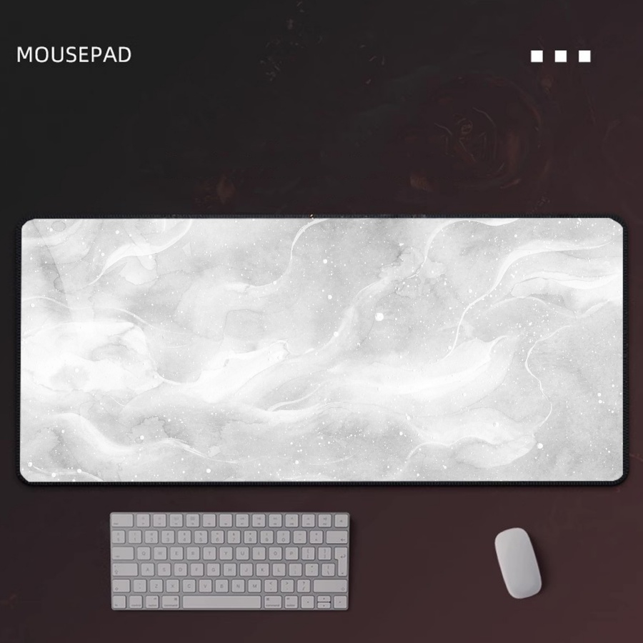 Gaming Mousepad Grey Marble La - Desk Setup Grey avaliação e preço