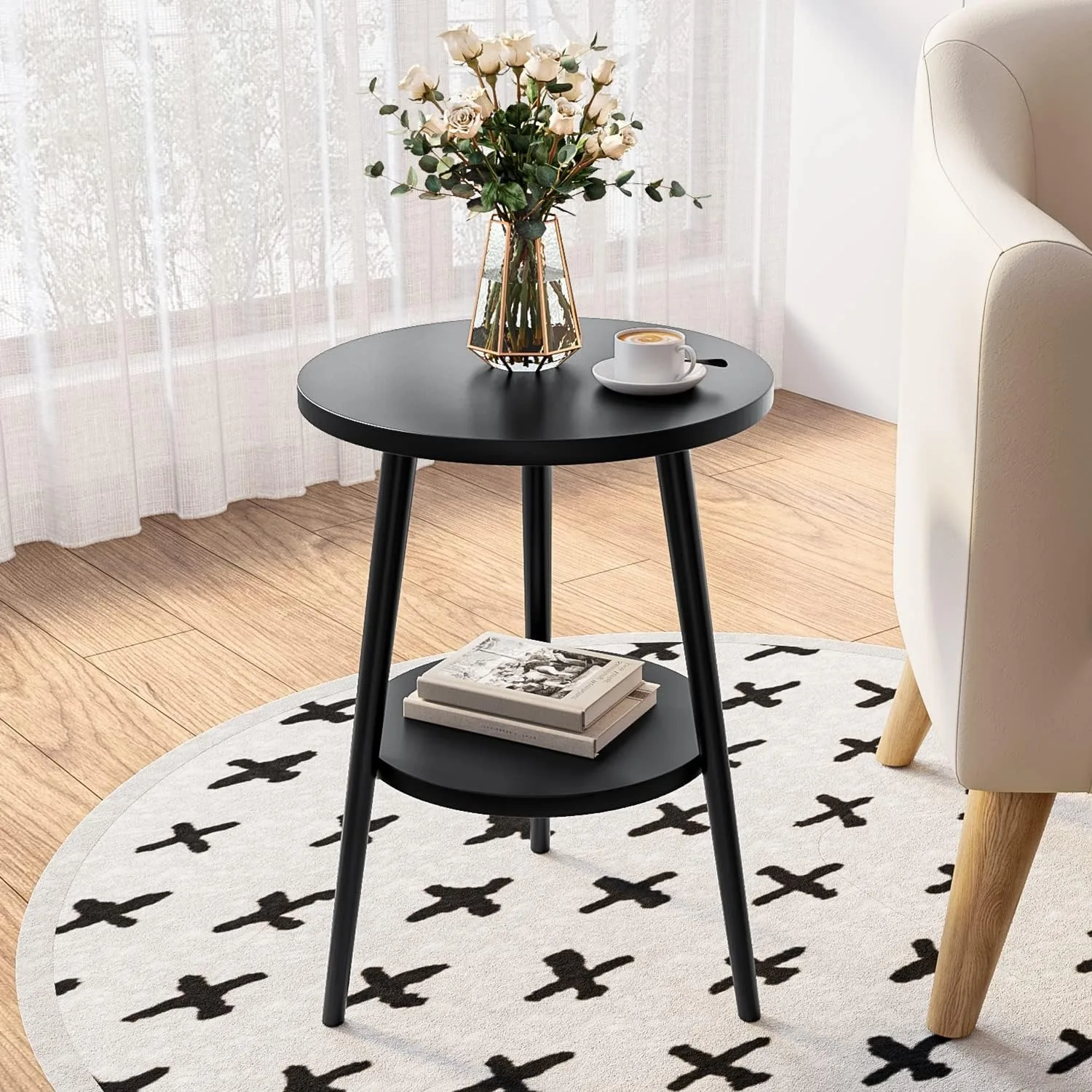 Double Layered Circular Dining - Desk Setup Minimalist avaliação e preço