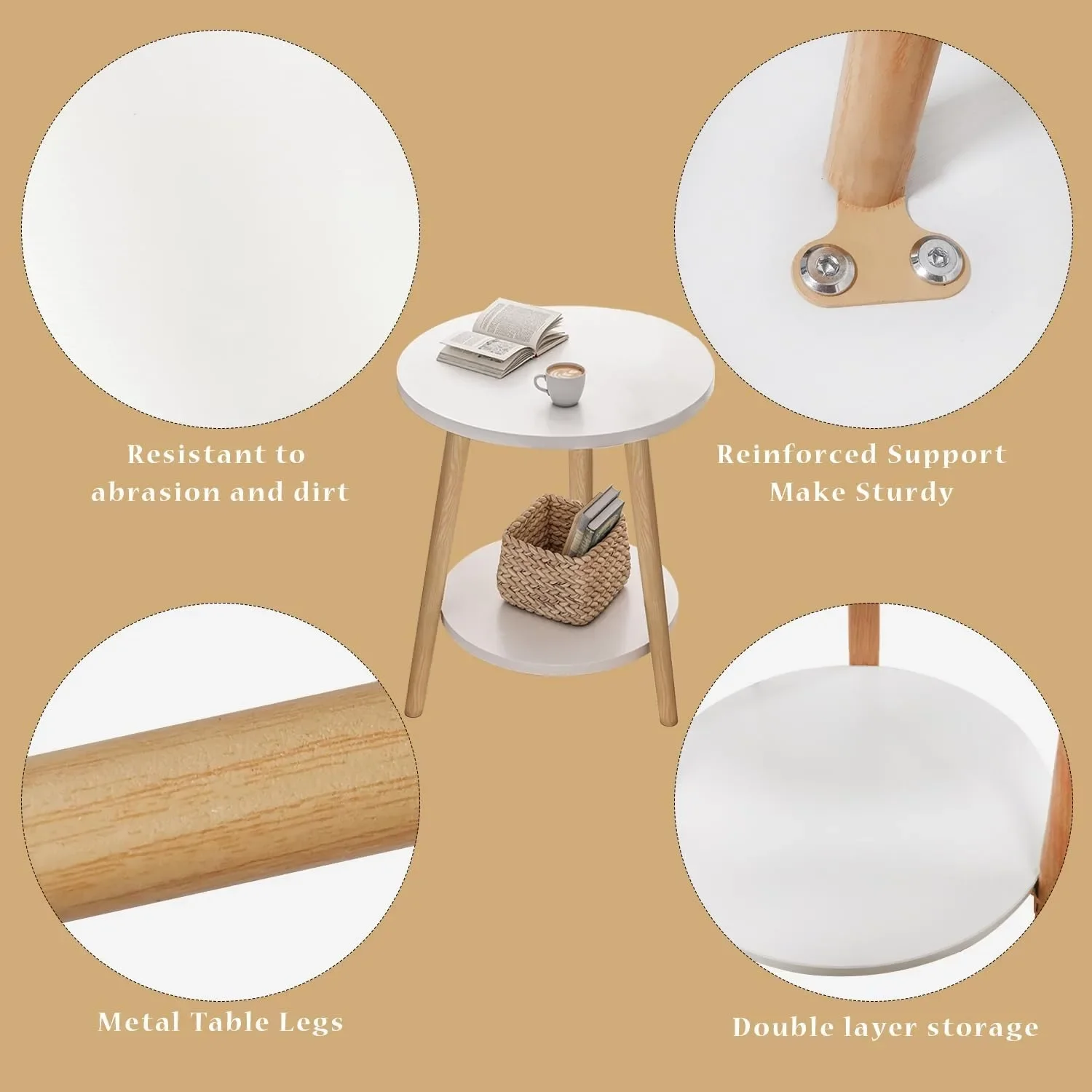 Double Layered Circular Dining - Desk Setup Minimalist avaliação e preço