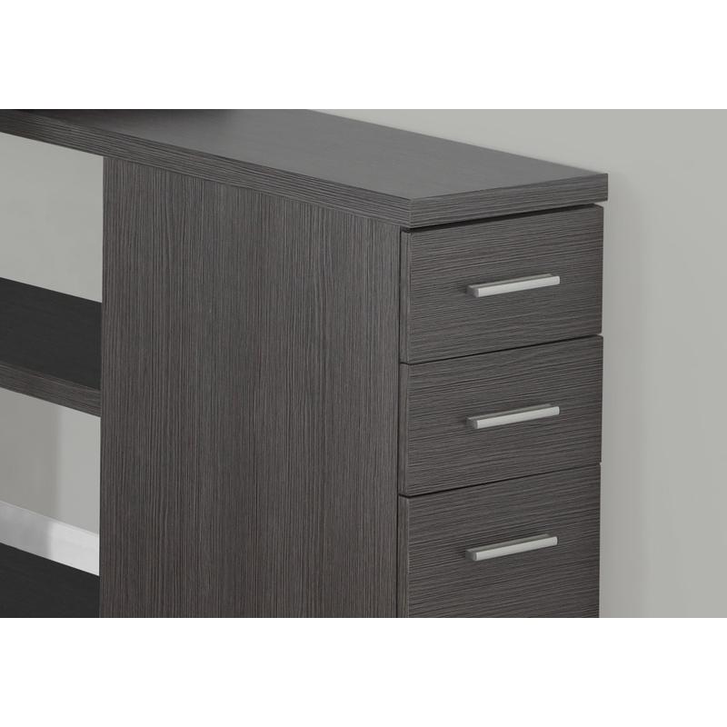 L-Shaped Computer Desk for Hom - Desk Setup Grey avaliação e preço
