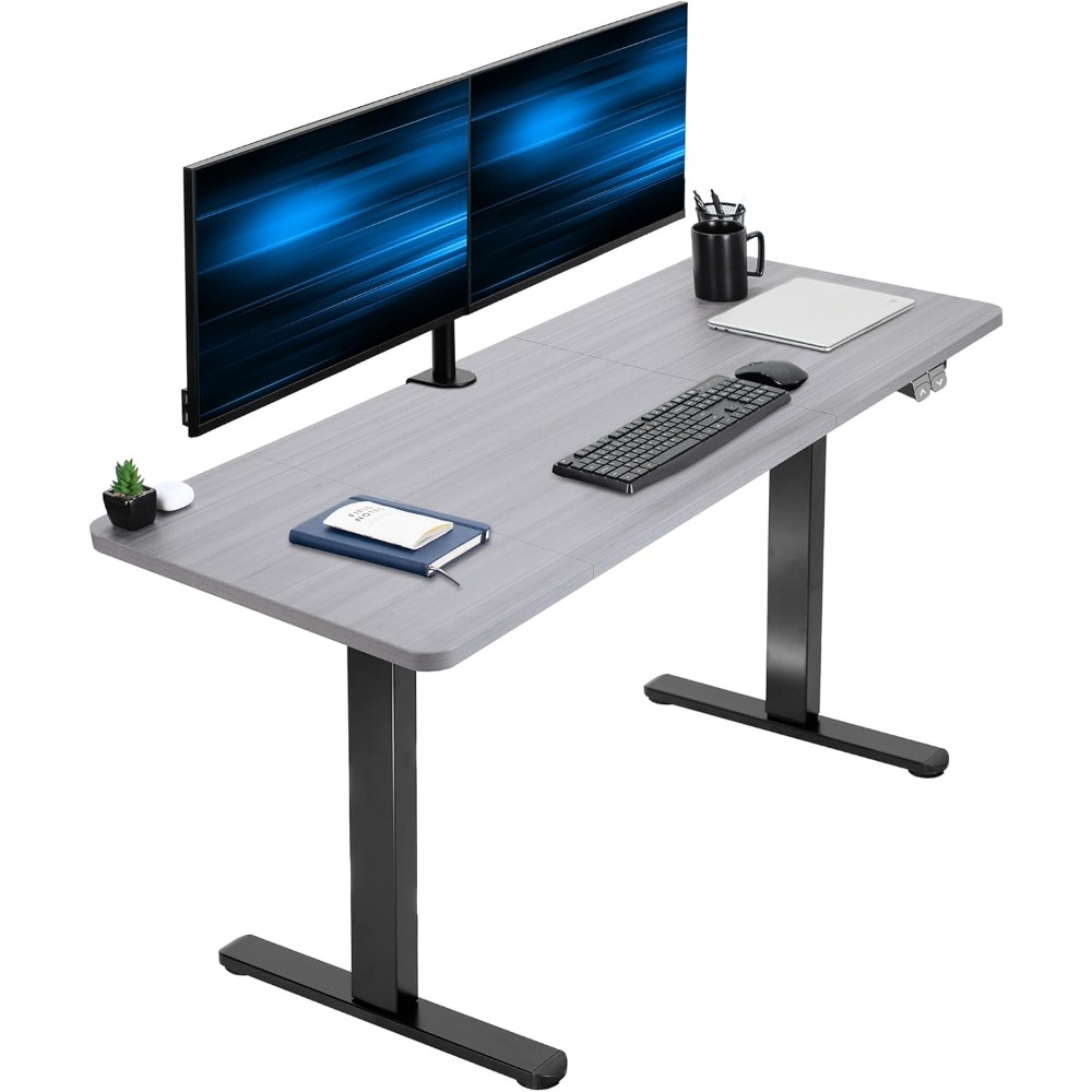 VIVO Electric 60 x 24 inch Sta - Desk Setup Dark avaliação e preço