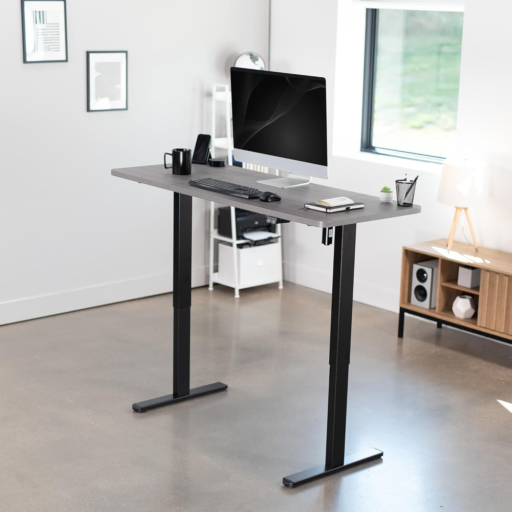 VIVO Electric 60 x 24 inch Sta - Desk Setup Dark avaliação e preço