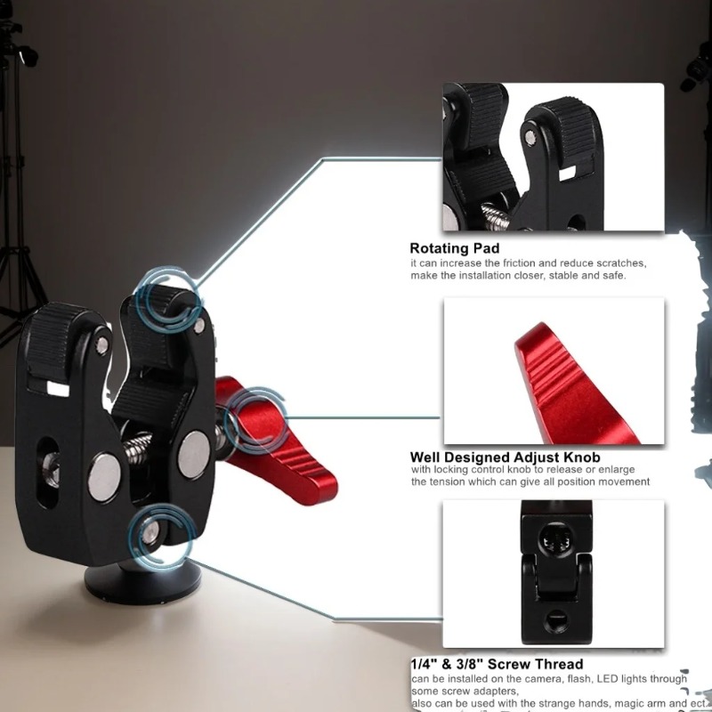 Super Clamp Camera Clamp Mount - Monitor Arm Clamp avaliação e preço