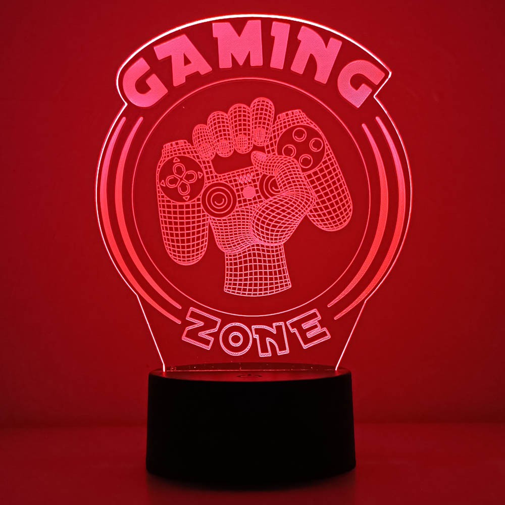 3D Night Light Lamp Gaming Roo - Desk Setup Diy avaliação e preço