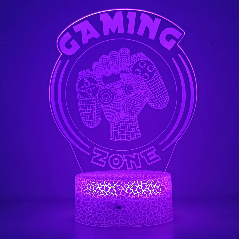 3D Night Light Lamp Gaming Roo - Desk Setup Diy avaliação e preço