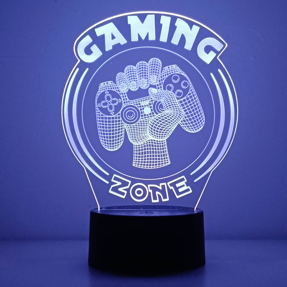 3D Night Light Lamp Gaming Roo - Desk Setup Diy avaliação e preço