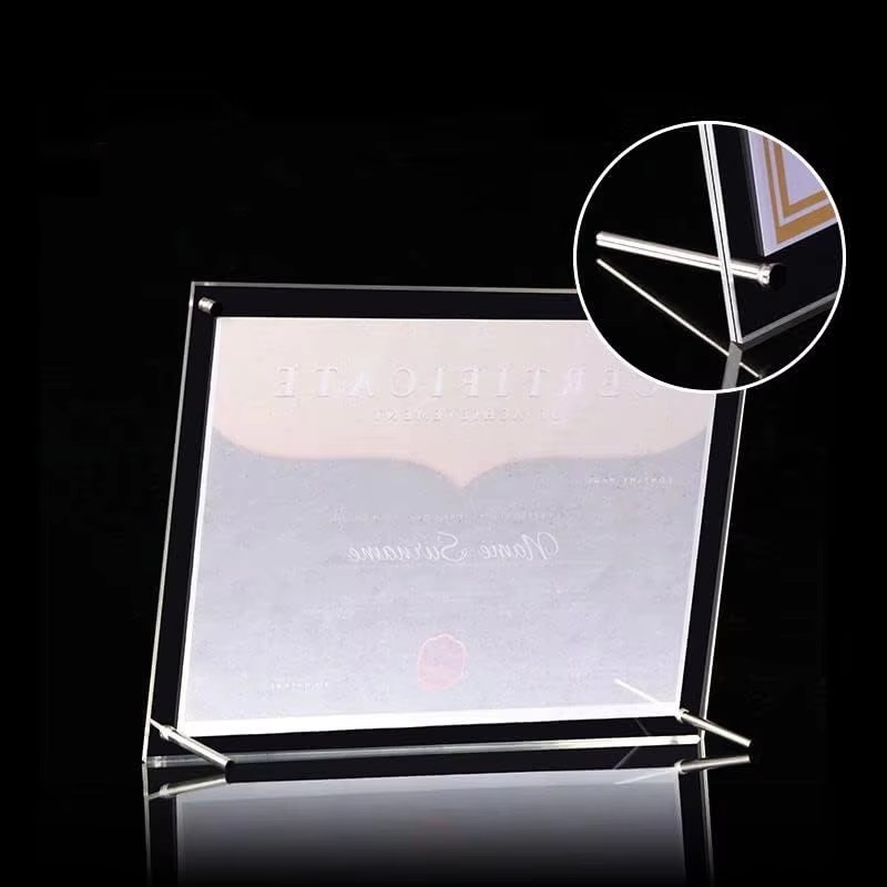 A4 Acrylic Photo Frame Plastic - Desk Setup Photo avaliação e preço