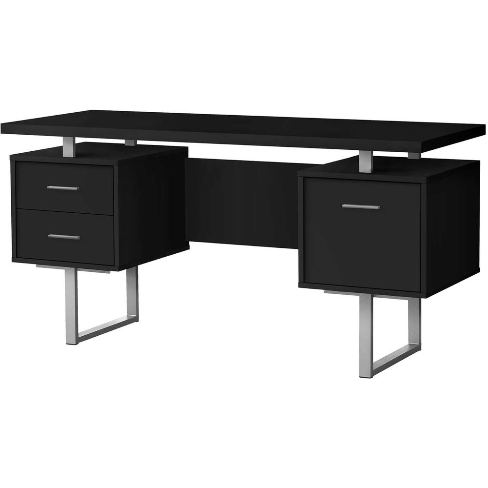 Contemporary 60 Work Desk with - Desk Setup Grey avaliação e preço
