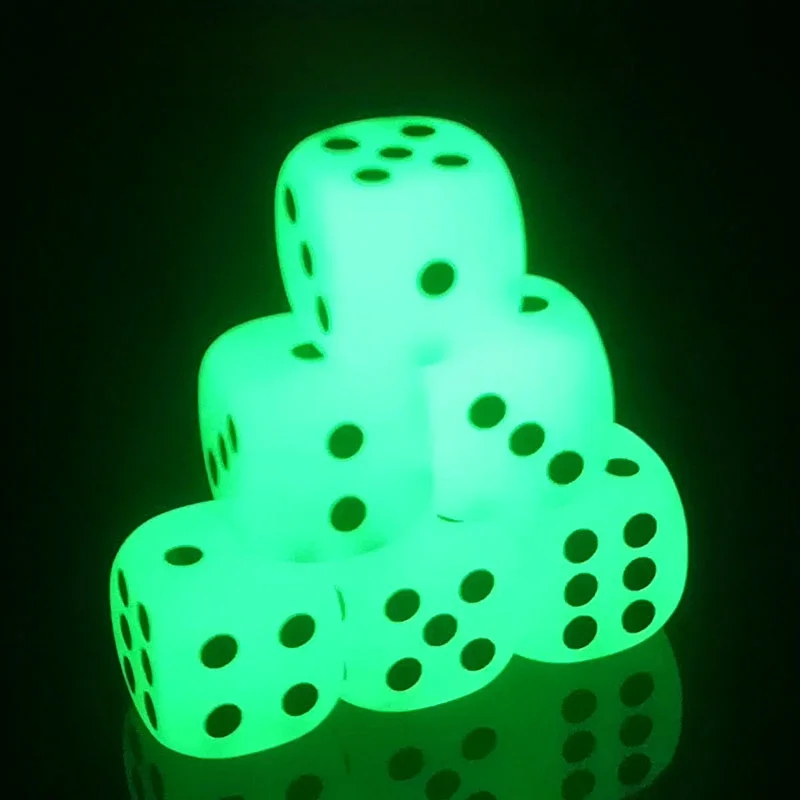6-36Pcs 14mm Luminous Dice 6 S - Desk Setup Dark avaliação e preço