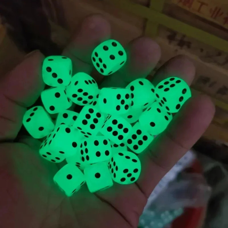 6-36Pcs 14mm Luminous Dice 6 S - Desk Setup Dark avaliação e preço
