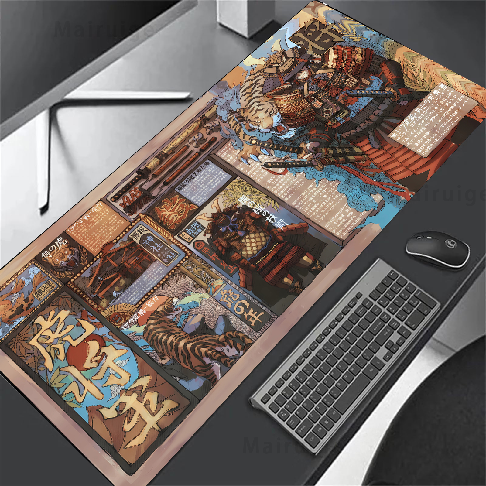 Large Mouse Pad Japanese Stree - Desk Setup Diy avaliação e preço