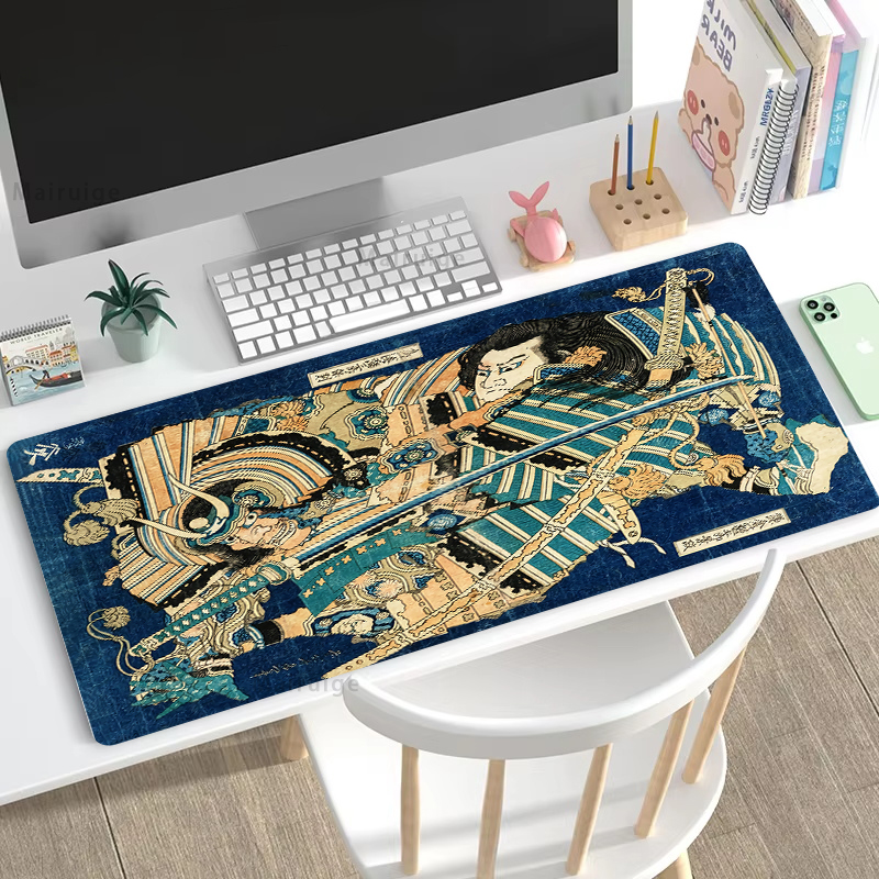 Large Mouse Pad Japanese Stree - Desk Setup Diy avaliação e preço