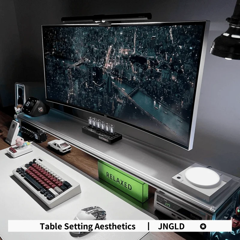 Aluminum Monitor Stand Acrylic - Desk Setup Diy avaliação e preço