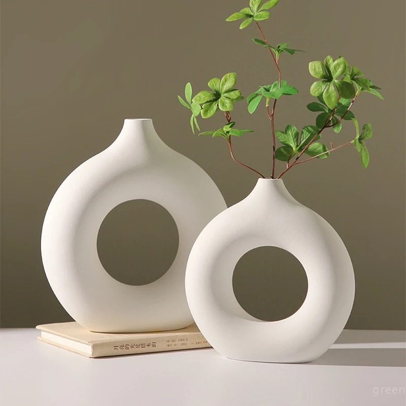 Creative Donut-Shaped Vase, No - Desk Setup Minimalist avaliação e preço