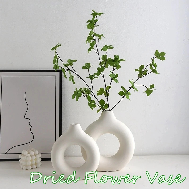 Creative Donut-Shaped Vase, No - Desk Setup Minimalist avaliação e preço