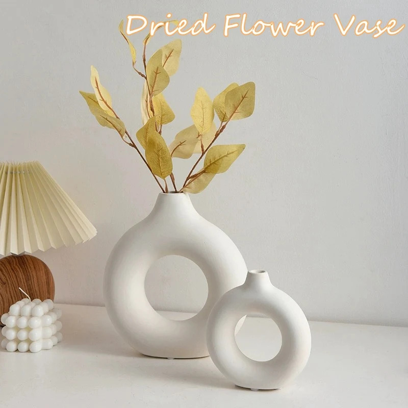 Creative Donut-Shaped Vase, No - Desk Setup Minimalist avaliação e preço