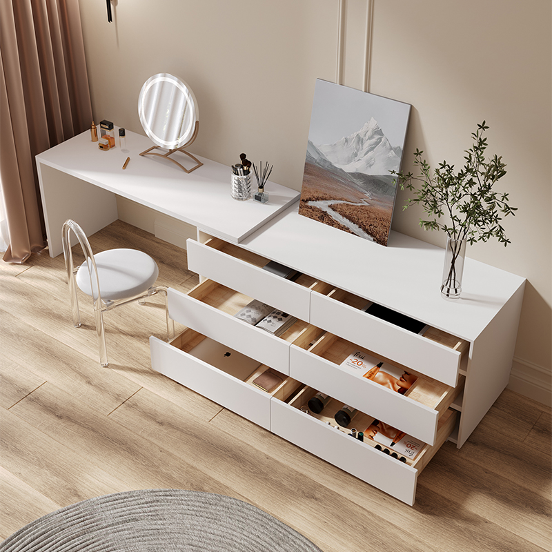 Dresser,Multi-purpose Flat L S - Desk Vanity Setup avaliação e preço