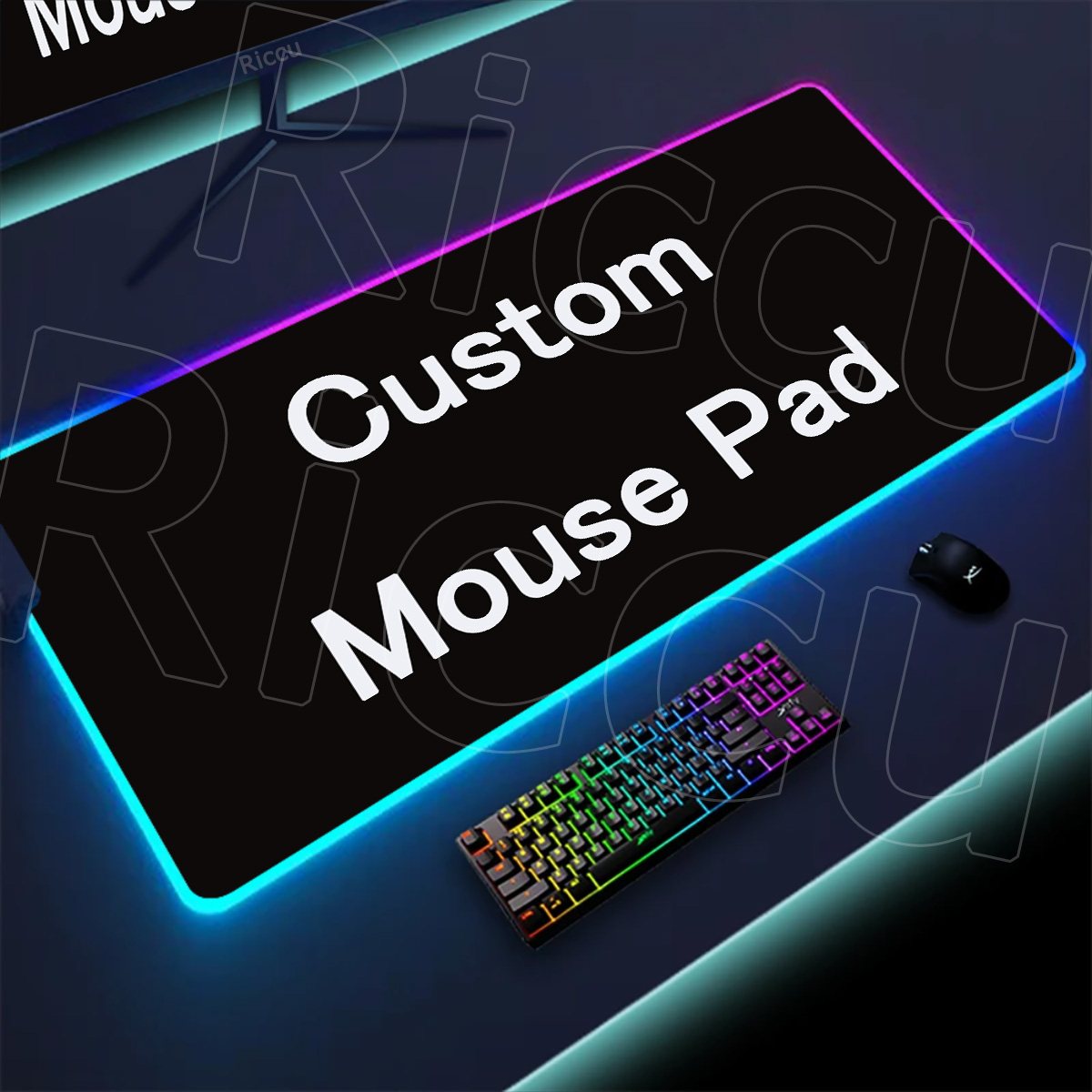 Large DIY RGB Mouse Pad Custom - Desk Setup Diy avaliação e preço