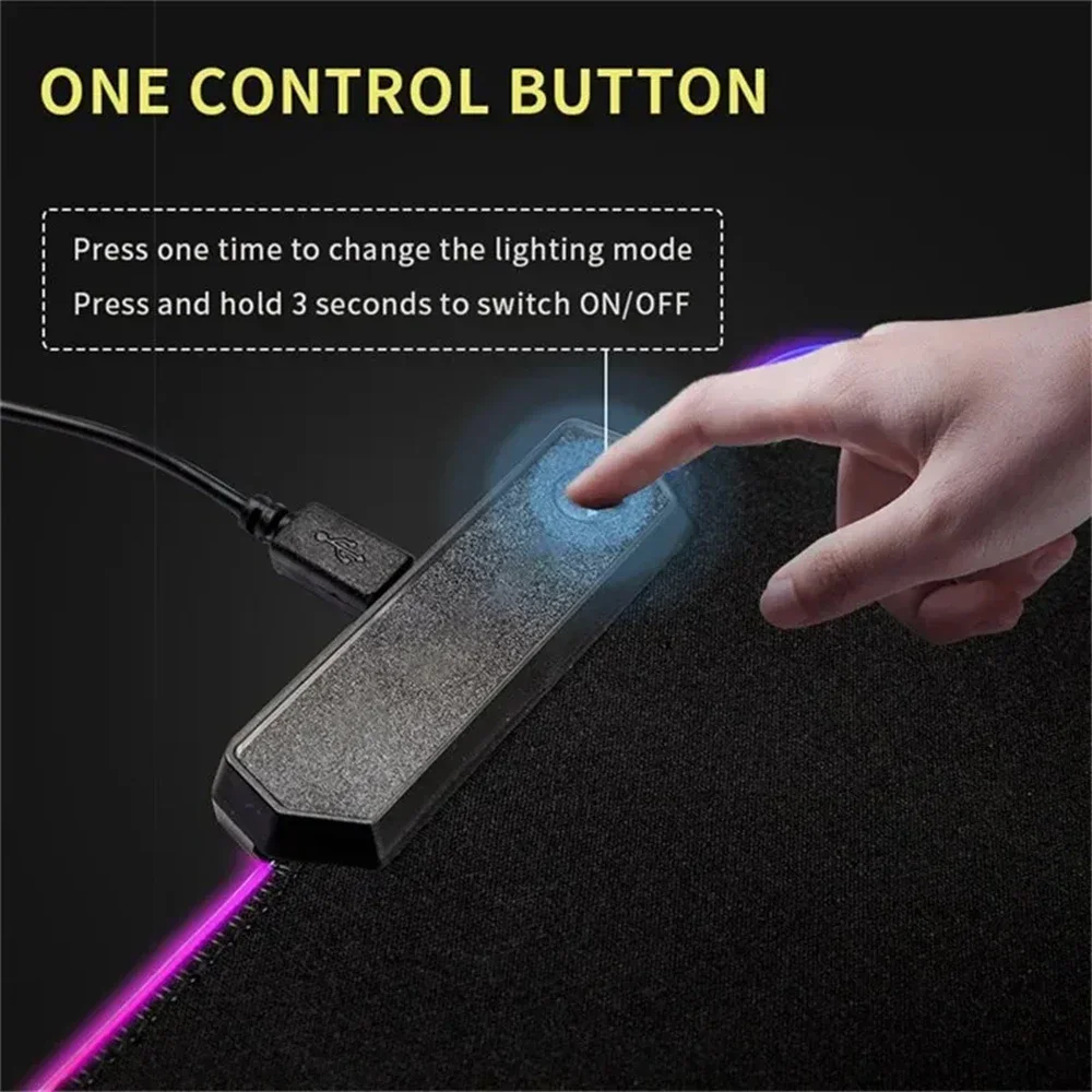 Large DIY RGB Mouse Pad Custom - Desk Setup Diy avaliação e preço