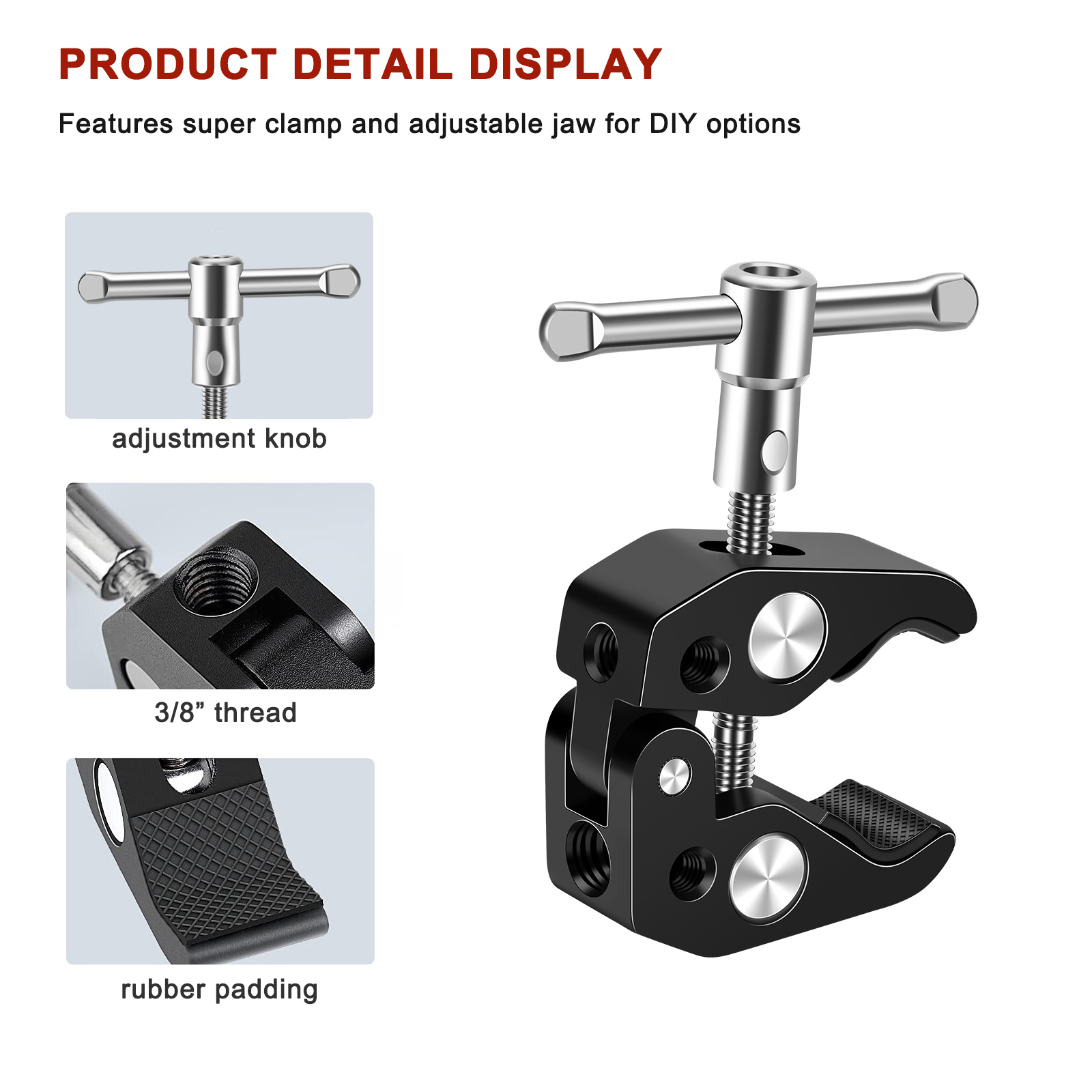 Lanxire Aluminum Crab Clip Sup - Monitor Arm Clamp avaliação e preço