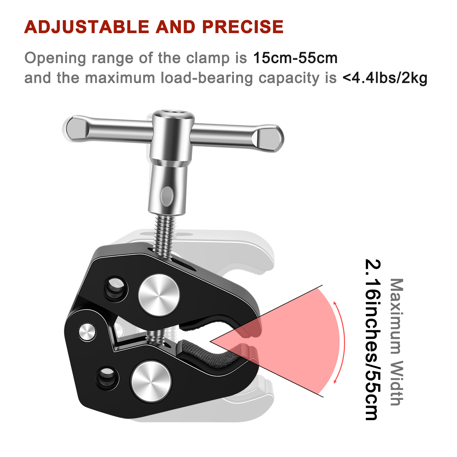 Lanxire Aluminum Crab Clip Sup - Monitor Arm Clamp avaliação e preço