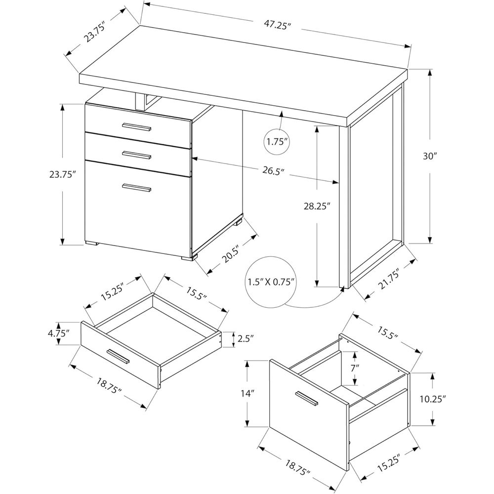 48 Grey Reclaimed Wood Desk wi - Desk Setup Grey avaliação e preço
