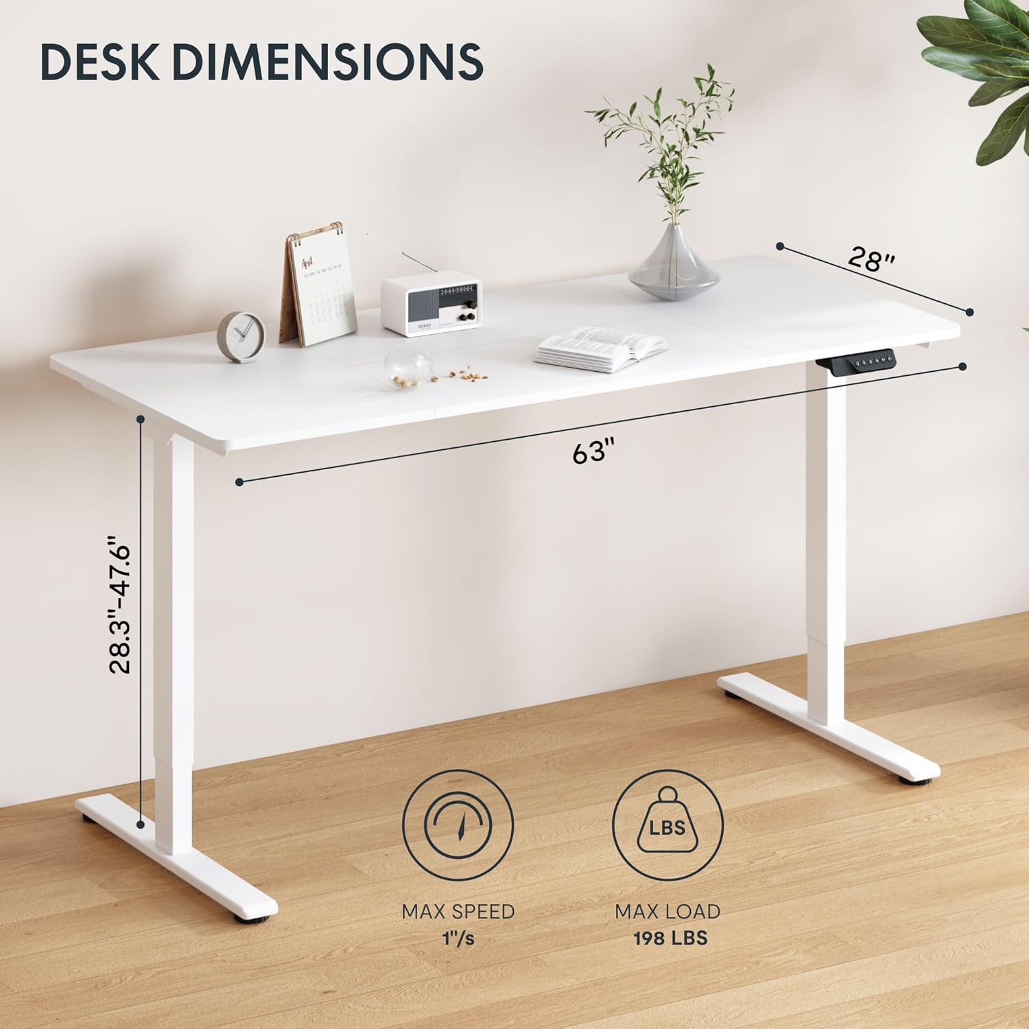 Large Electric Standing Desk w - Desk Setup Studio avaliação e preço