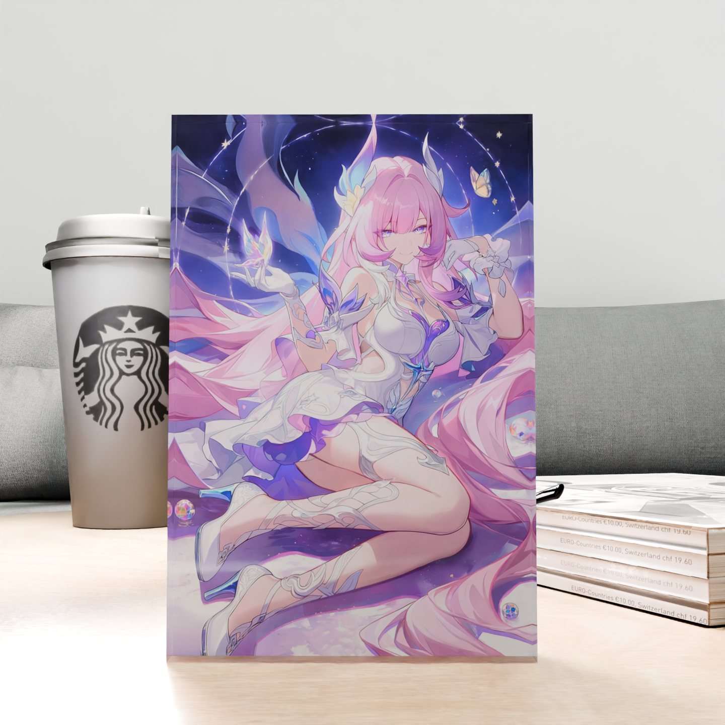 DIY 3D Holographic Cube Honkai - Desk Setup Diy avaliação e preço