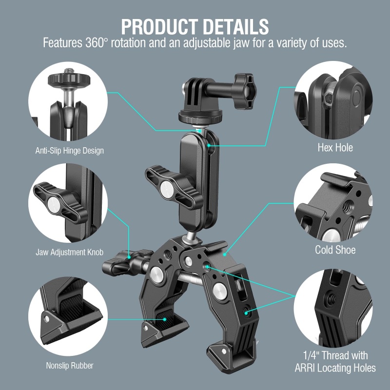 Universal Aluminum Super Clamp - Monitor Arm Clamp avaliação e preço
