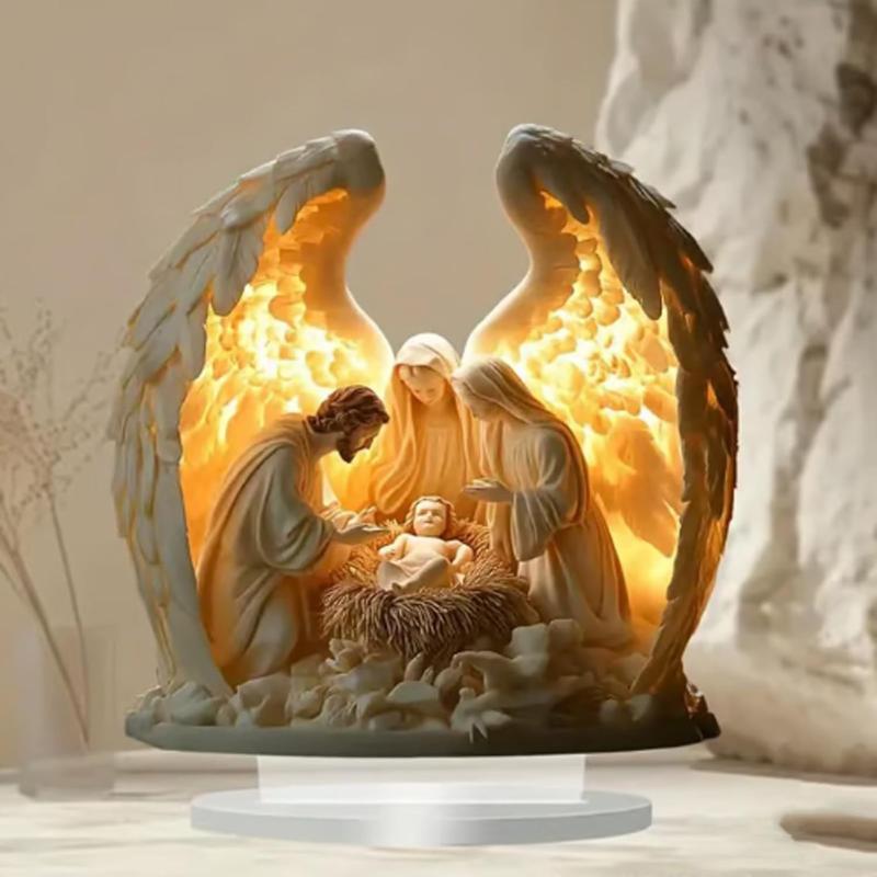 🎊 Nativity Scene Ornament Mini - Desk Setup Minimalist avaliação e preço