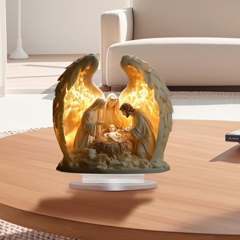 🎊 Nativity Scene Ornament Mini - Desk Setup Minimalist avaliação e preço