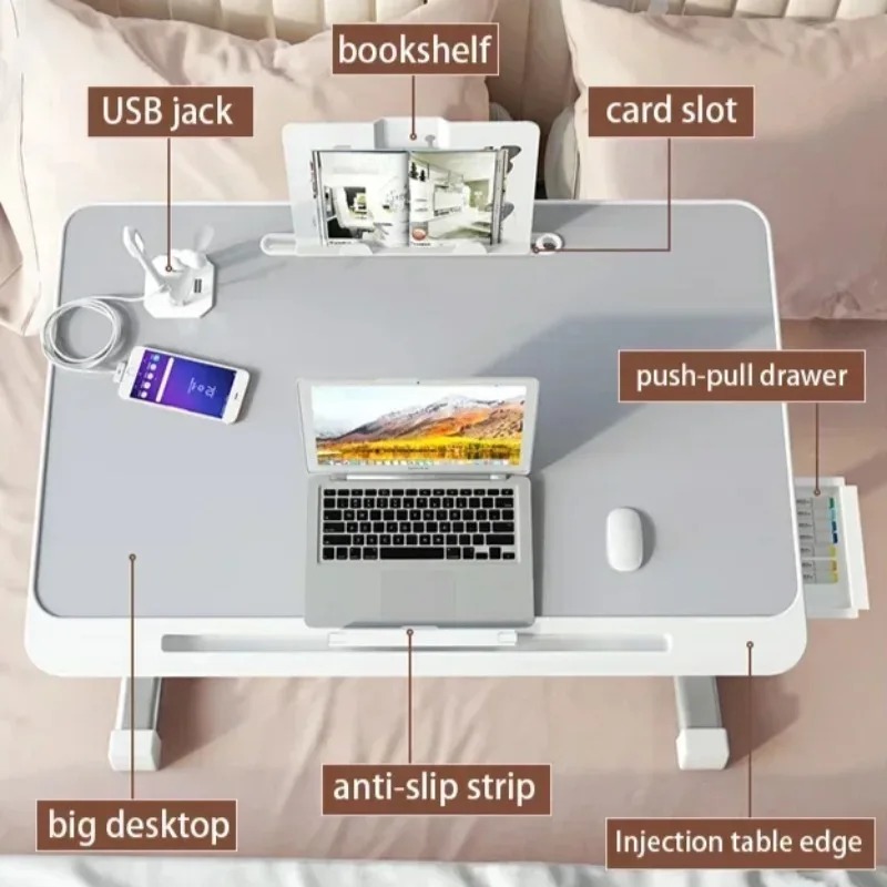 Laptop Bed Tray Table Adjustab - Desk Setup Ideas avaliação e preço