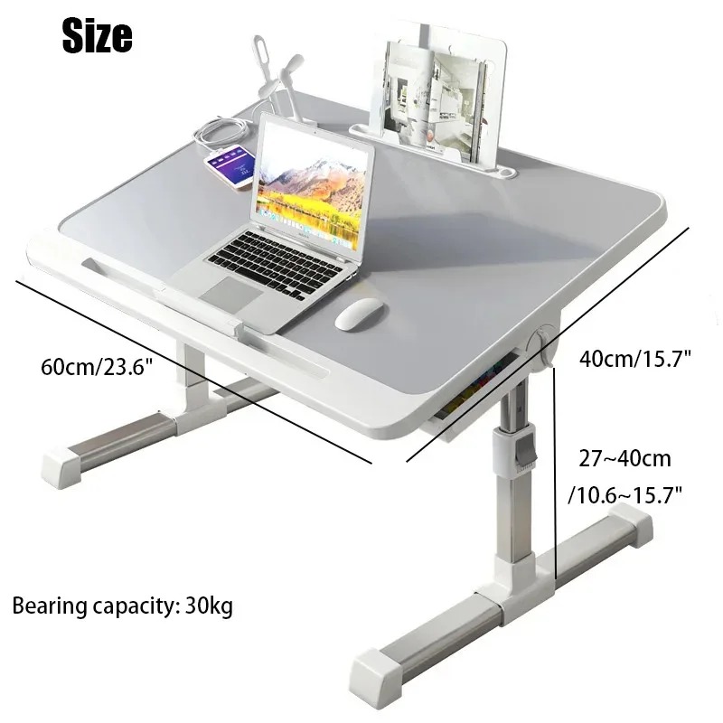 Laptop Bed Tray Table Adjustab - Desk Setup Ideas avaliação e preço