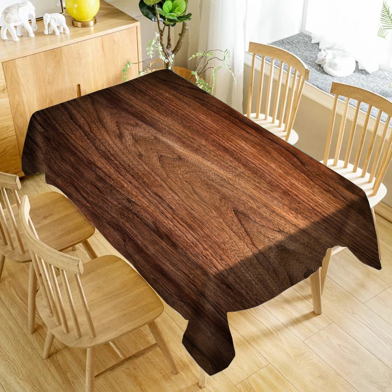 Elegant Dark Wood Grain Tablec - Desk Setup Dark avaliação e preço