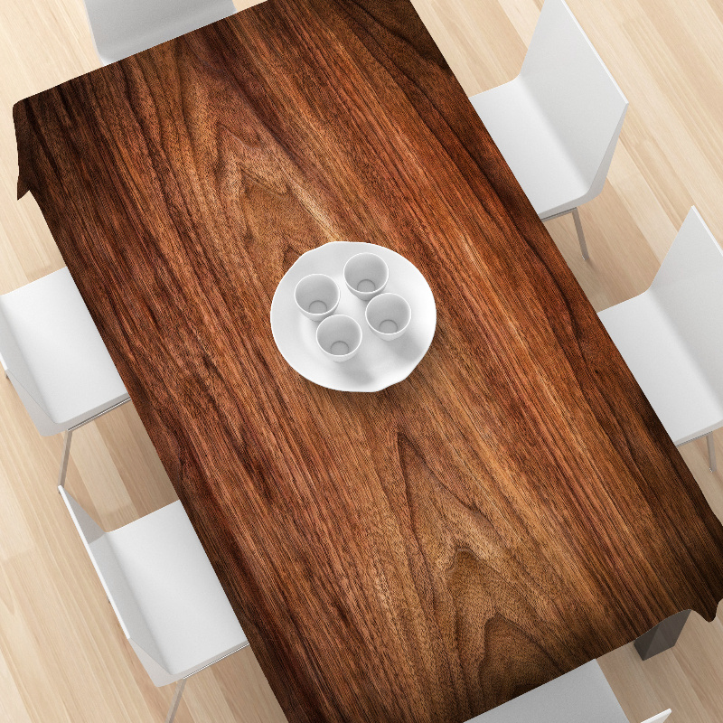 Elegant Dark Wood Grain Tablec - Desk Setup Dark avaliação e preço