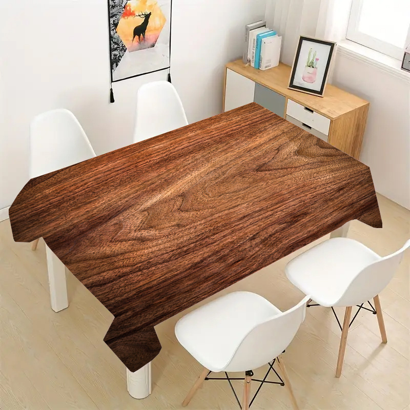 Elegant Dark Wood Grain Tablec - Desk Setup Dark avaliação e preço
