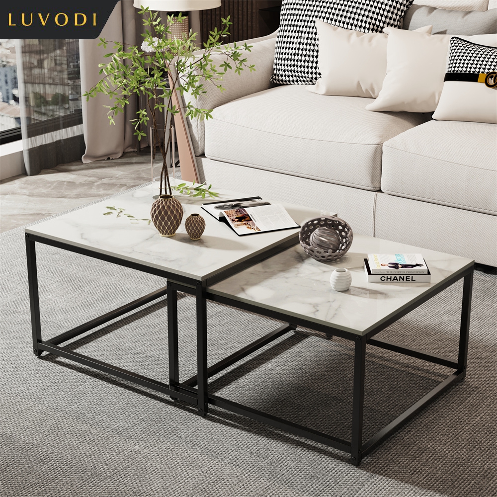 LUVODI Rectangle White Nesting - Desk Setup Minimalist avaliação e preço