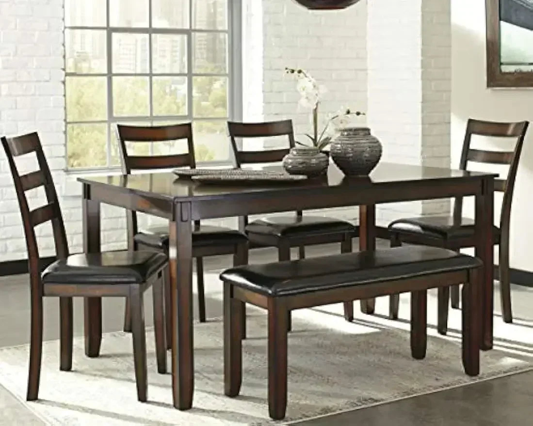 XMSJ-Coviar 6 Piece Dining Set - Desk Setup Dark avaliação e preço