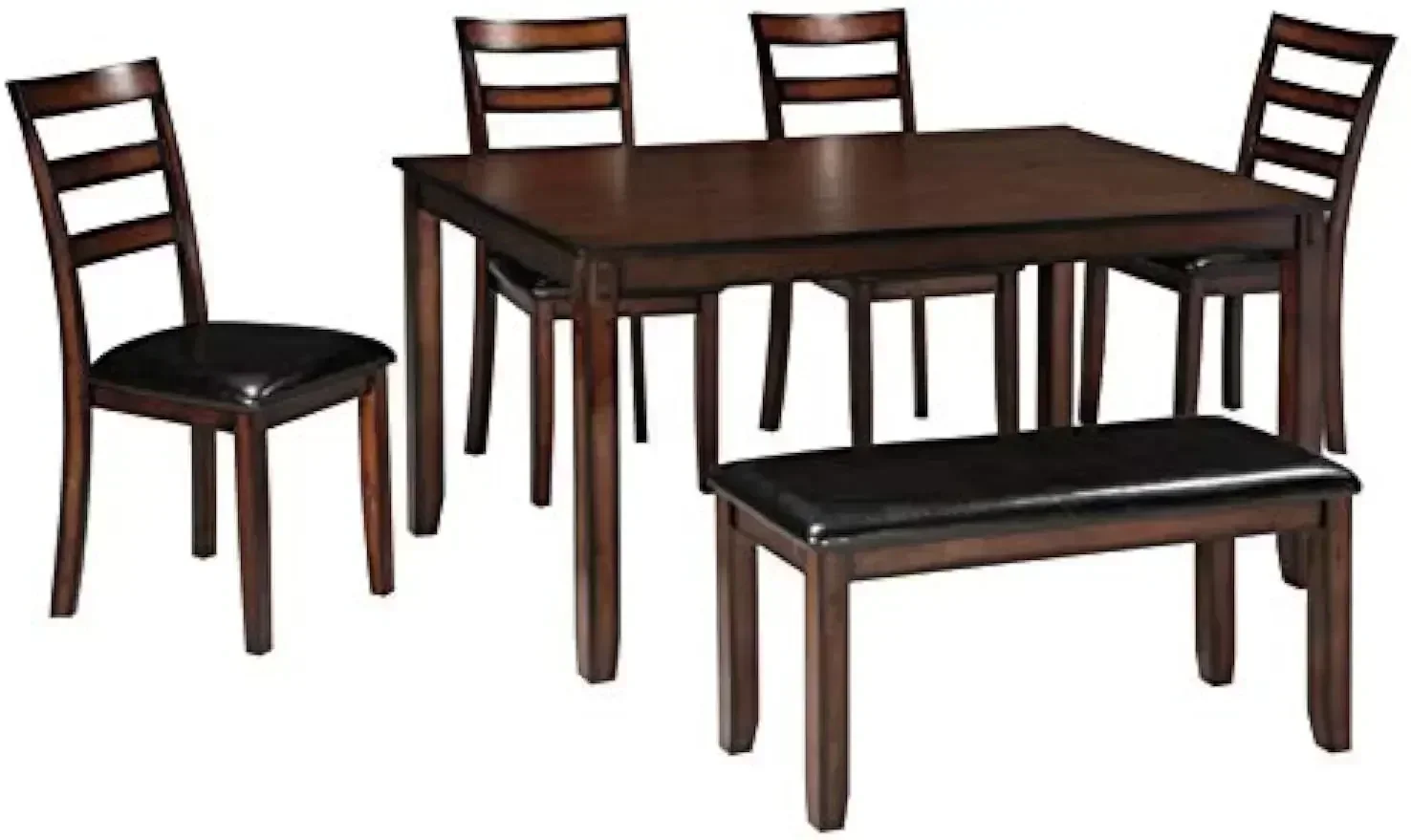 XMSJ-Coviar 6 Piece Dining Set - Desk Setup Dark avaliação e preço