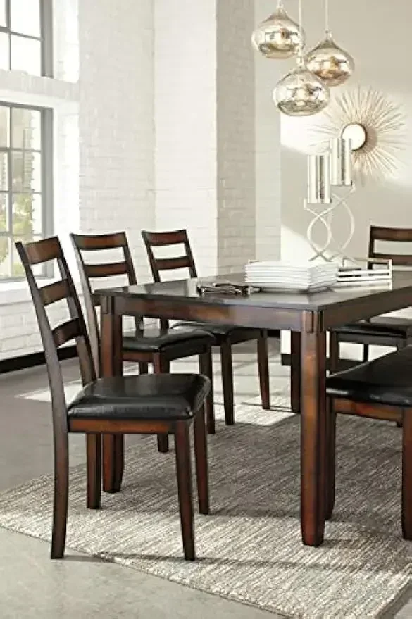 XMSJ-Coviar 6 Piece Dining Set - Desk Setup Dark avaliação e preço
