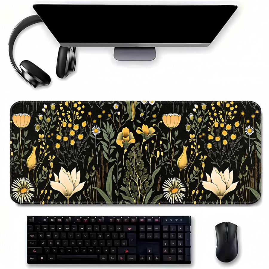 Anti slip Mouse Pad Computer L - Desk Setup Dark avaliação e preço